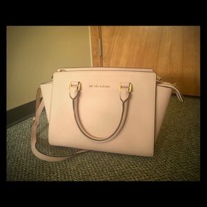 Michael Kors Pink Texture Leather Satchel